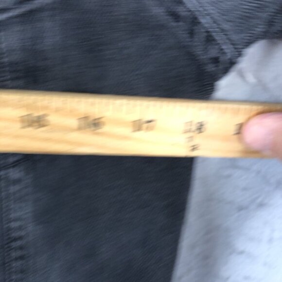 Levis Jean Jacket S Black Faded Made & Crafter Upcycled Boutique Cutouts Biker - Picture 3 of 16